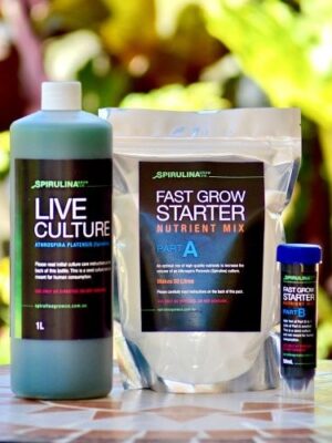 1L Live Spirulina + 1kg Starter Nutrient Pack