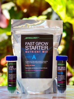 50 ml Live Spirulina Culture & Fast Grow Starter Nutrient Pack