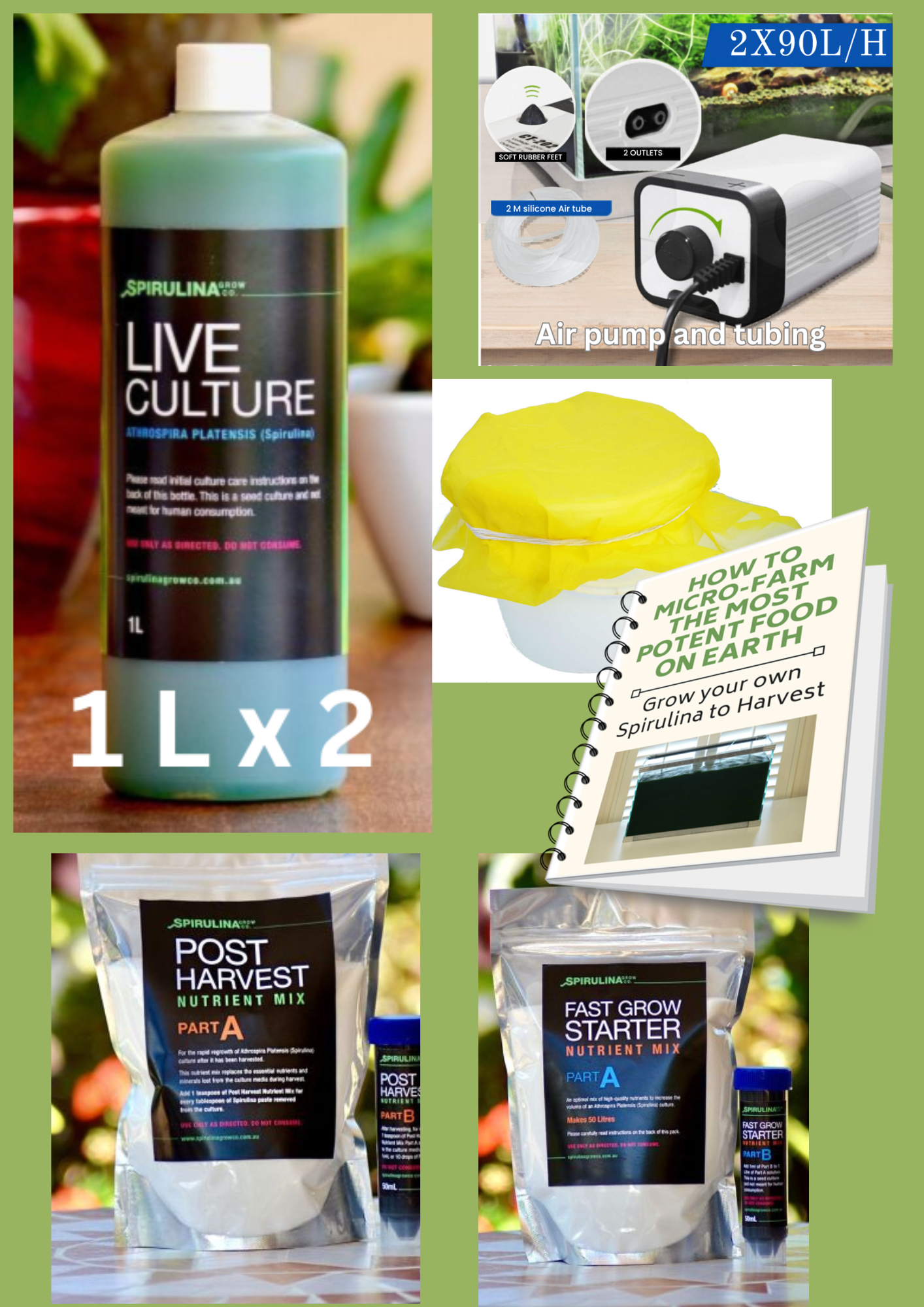 The Spirulina Production Kit — 2L Edition.