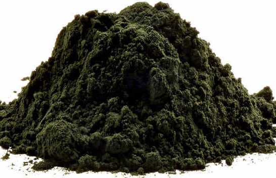 Dry spirulina powder