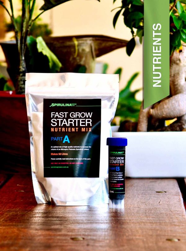 Fast Grow Starter Nutrient Pack for cultivating Spirulina at Home Australia