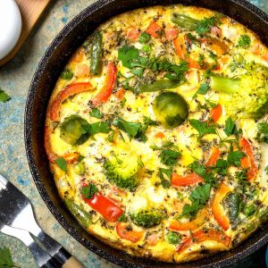 Broccoli and Spirulina Frittata Recipe