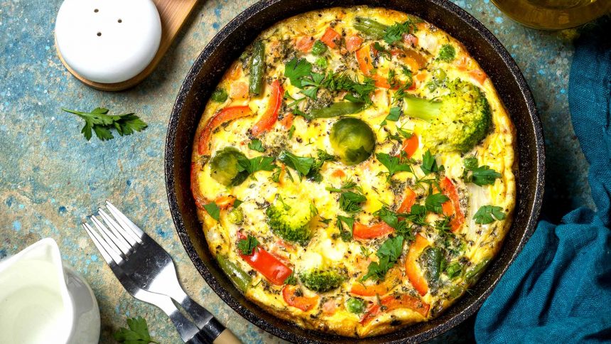 Broccoli and Spirulina Frittata Recipe